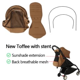175° Stroller Hood&Seat Liner For Babyzen Yoyo Canopy Cover Cushion Fit YOYO2/YOYA Pram Sunshade 1:1 Fabric Stroller Accessories