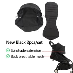 175° Stroller Hood&Seat Liner For Babyzen Yoyo Canopy Cover Cushion Fit YOYO2/YOYA Pram Sunshade 1:1 Fabric Stroller Accessories