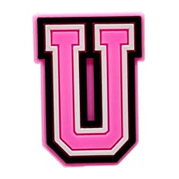 Pink Letter Shoe Charms for Crocs Accessories Women Clogs Pins Men Badge Kids Jeans Girls Decorations Buckle Shoes Accessories