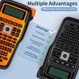 Support Russisan Keyboard E1000 Pro Portable Printer Sticky Label Maker Compatible for Brother P-touch AHS TZE-231