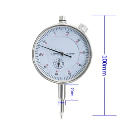 Precision 0.01mm Dial Indicator Gauge 0-10mm Meter Precise 0.01mm Resolution Indicator Gauge Mesure Instrument Tool Dial Gauge
