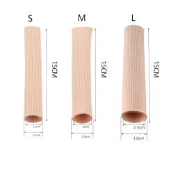 1Pcs S/M/L Fabric Toe Separator Finger Protector Applicator Corn Callus Remover Bunion Corrector Pedicure Tools Tube Foot Care