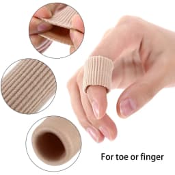 1Pcs S/M/L Fabric Toe Separator Finger Protector Applicator Corn Callus Remover Bunion Corrector Pedicure Tools Tube Foot Care