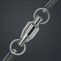 DNDYUJU 10 To 20pcs Stainless Steel Bearing Fishing Swivels Barrel Rolling Swivels Connector Fishing Accessories Tools Tackle