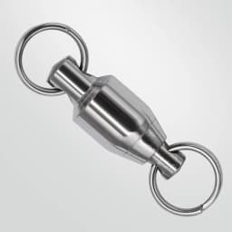 DNDYUJU 10 To 20pcs Stainless Steel Bearing Fishing Swivels Barrel Rolling Swivels Connector Fishing Accessories Tools Tackle