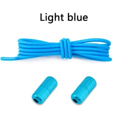 No Tie Shoelaces Round Elastic Shoe Laces Sneakers Shoelace Without Ties Metal Capsules Lock Shoes Accessories for Kids Adult