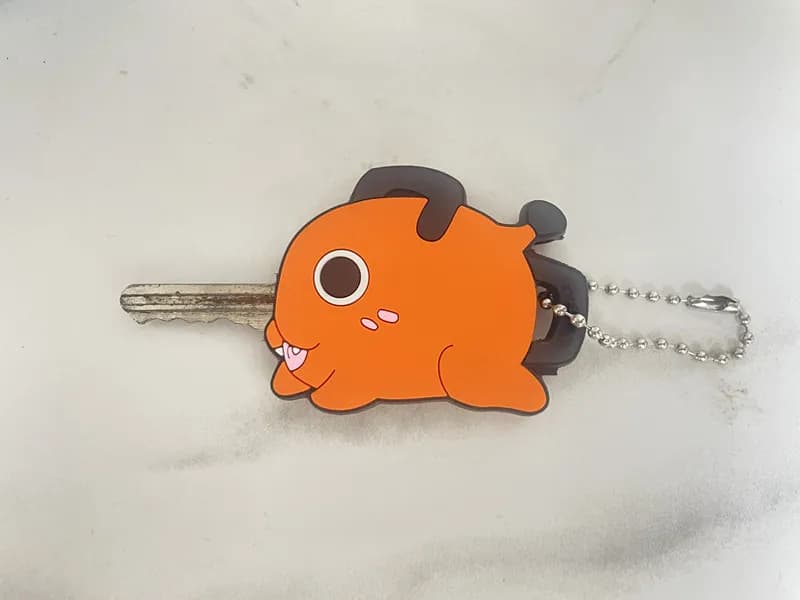 Anime Chainsaw Man Pochita Cartoon Key Cover Case Accessories Cute Key Chain Keychain for Girls key covers for house keys