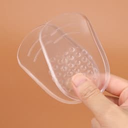 Silicone Gel Heel Cups - Shoe Inserts for Plantar Ache, Sore Heel Pain, - Pad and Shock Absorbing Support for Women (1 Pairs)