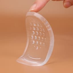 Silicone Gel Heel Cups - Shoe Inserts for Plantar Ache, Sore Heel Pain, - Pad and Shock Absorbing Support for Women (1 Pairs)