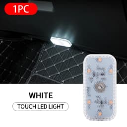 BLALION LED Interior Light Lamp Magnetic Wireless Touch Light Auto Roof Ceiling Reading Lamp for Trunk Storage Box USB Charging