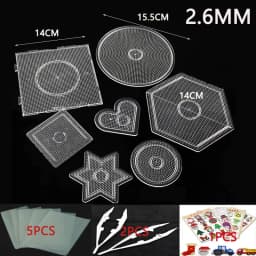 2.6/5mm Mini Hama Beads template Toy DIY perler tool Beads Educational Tangram Jigsaw Puzzle Iron beads tool Free shipping