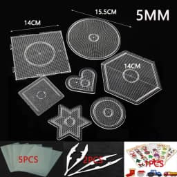 2.6/5mm Mini Hama Beads template Toy DIY perler tool Beads Educational Tangram Jigsaw Puzzle Iron beads tool Free shipping