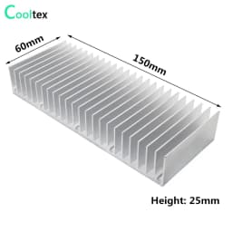 Aluminum Heatsink Extruded Heat Sink for LED Electronic PCB CHIP Heat Dissipation Cooling Cooler