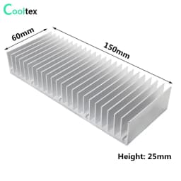 Aluminum Heatsink Extruded Heat Sink for LED Electronic PCB CHIP Heat Dissipation Cooling Cooler