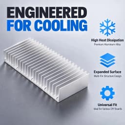 Aluminum Heatsink Extruded Heat Sink for LED Electronic PCB CHIP Heat Dissipation Cooling Cooler