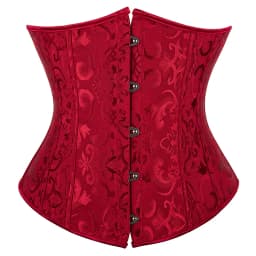 Underbust Corset Plus Size Gothic Corset Cincher Medieval Corsets for Women Jacquard Vintage Waist Corset Top Black White Purple