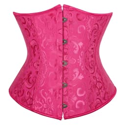Underbust Corset Plus Size Gothic Corset Cincher Medieval Corsets for Women Jacquard Vintage Waist Corset Top Black White Purple