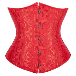Underbust Corset Plus Size Gothic Corset Cincher Medieval Corsets for Women Jacquard Vintage Waist Corset Top Black White Purple