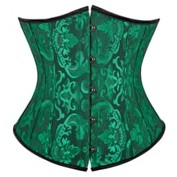 Underbust Corset Plus Size Gothic Corset Cincher Medieval Corsets for Women Jacquard Vintage Waist Corset Top Black White Purple
