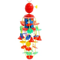 Hanging Mobile Rattle Bell Baby Toy for Crib Stroller with Sounding Bell Cartoon Clockwork Wind Chime for Baby 3/6/9m+ A2UB