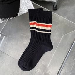Cotton Women's Long Socks Medium Tube Korean White Breathable Leisure Girls Embroidery Male Sock Spring Summer Stripe Woman Cute
