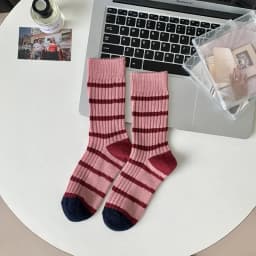 Cotton Women's Long Socks Medium Tube Korean White Breathable Leisure Girls Embroidery Male Sock Spring Summer Stripe Woman Cute