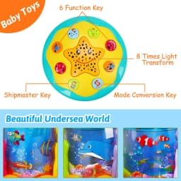 Baby Toys 1-3 Years Babies Ocean Light Rotary Projector Musical Toys Montessori Early Educational Sensory Toys for Toddler Gifts