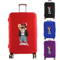 Luggage Cover Suitcase Protector Thicken Elasticity Dust Covered Anti-scratch Protective Case 18-32 Inch Trolley Set Jacket Bear