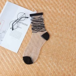 Sexy Lace Mesh Fishnet Socks Mixed Fiber Transparent Stretch Elasticity Ankle Net Yarn Thin Women Cool Socks 1pair=2pcs ws187