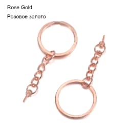 10/20pcs 25 28 30mm Screw Eye Pin Key Chain Key Ring With Eye Screws Round Split Keyrings For DIY Jewelry Making Accessories