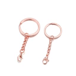10/20pcs 25 28 30mm Screw Eye Pin Key Chain Key Ring With Eye Screws Round Split Keyrings For DIY Jewelry Making Accessories