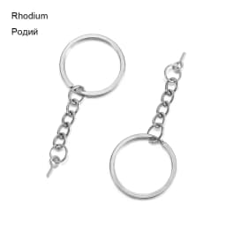10/20pcs 25 28 30mm Screw Eye Pin Key Chain Key Ring With Eye Screws Round Split Keyrings For DIY Jewelry Making Accessories
