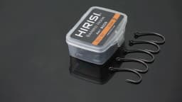 Hirisi 50pcs Coating High Carbon Stainless Steel Barbed Carp Fishing Hooks Pack with Retail Original Box 8003