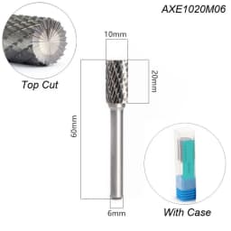 Style A Top Cut Carving Grinder Abrasive Tools Tungsten Rotary File Carbide Burr Milling Cutter Drill For Metal Wood 2 Flutes