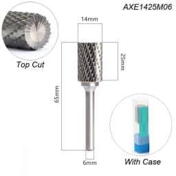 Style A Top Cut Carving Grinder Abrasive Tools Tungsten Rotary File Carbide Burr Milling Cutter Drill For Metal Wood 2 Flutes