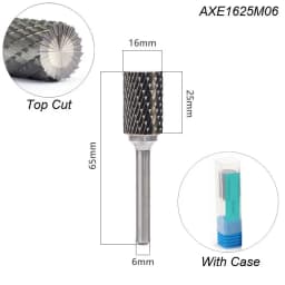 Style A Top Cut Carving Grinder Abrasive Tools Tungsten Rotary File Carbide Burr Milling Cutter Drill For Metal Wood 2 Flutes