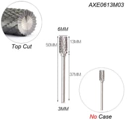 Style A Top Cut Carving Grinder Abrasive Tools Tungsten Rotary File Carbide Burr Milling Cutter Drill For Metal Wood 2 Flutes
