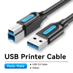 Vention USB Printer Cable USB 3.0 2.0 Type A Male to B Male Cable for Canon Epson HP ZJiang Label Printer DAC USB Printer