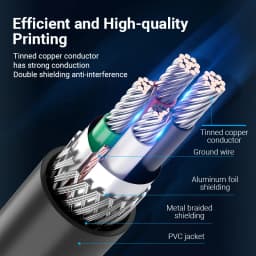 Vention USB Printer Cable USB 3.0 2.0 Type A Male to B Male Cable for Canon Epson HP ZJiang Label Printer DAC USB Printer