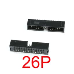 10pcs PCB Connector DC3 6/8/10/14/16/20/26/34/40/50P 2.54mm Pitch Male Socket Double Row Straight IDC Box Headers Dip Connector
