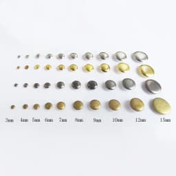100sets 3mm~10mm Metal Single Cap Rivets Studs Round Rivet for DIY Leather Craft Bag Belt Garments Hat Shoes Pet Collar Decor