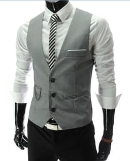 M-7XL 2026 New Dress Vests For Men Slim Fit Mens Suit Vest Male Waistcoat Gilet Homme Casual Sleeveless Formal Business Jacket