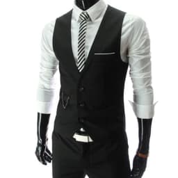 M-7XL 2026 New Dress Vests For Men Slim Fit Mens Suit Vest Male Waistcoat Gilet Homme Casual Sleeveless Formal Business Jacket