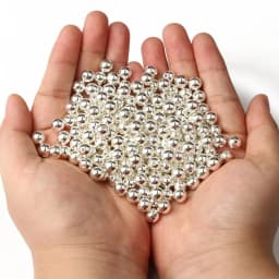 3 4 6 8 10 12mm 30-500PCS Silver Color Plated CCB Round Seed CCB Plastic Round Seed Spacer Bead Loose Bead Jewelry make DIY M102