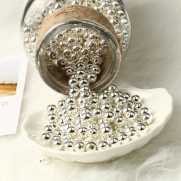 3 4 6 8 10 12mm 30-500PCS Silver Color Plated CCB Round Seed CCB Plastic Round Seed Spacer Bead Loose Bead Jewelry make DIY M102