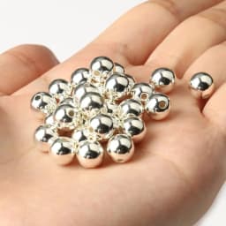 3 4 6 8 10 12mm 30-500PCS Silver Color Plated CCB Round Seed CCB Plastic Round Seed Spacer Bead Loose Bead Jewelry make DIY M102