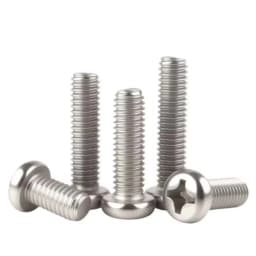 Cross Recessed Pan Head Screws M1.2 M1.4 M1.6 M2 M2.5 M3 M4 M5 M6 304 Stainless Steel Rounnd Phillips TV Machine Screw DIN7985