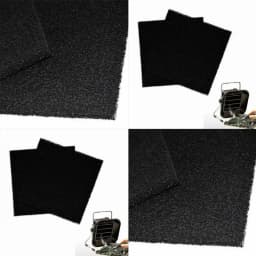 5 High-Quality Black Activated Carbon Filter Sponge 13*13*1cm for 493 Solder Fume Absorber ESD Smoke Exhaust Sponge