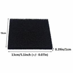 5 High-Quality Black Activated Carbon Filter Sponge 13*13*1cm for 493 Solder Fume Absorber ESD Smoke Exhaust Sponge