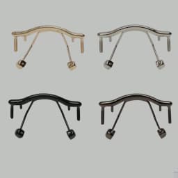 10pcs glasses nose pad arm metal rimless optical frame bridge nose pad holder eyewear accessory eyeglasses bridge Black Gold